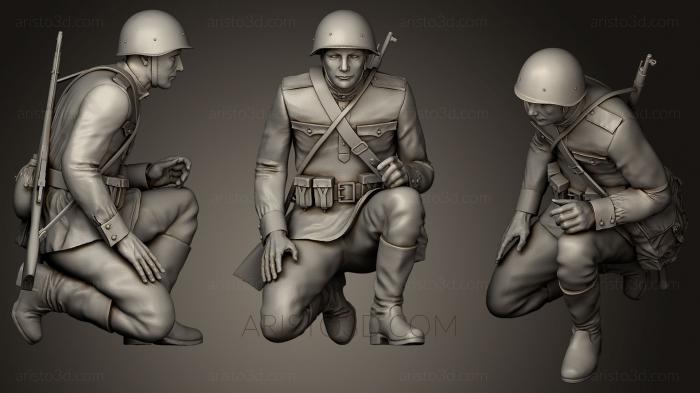 Military figurines (STKW_0169) 3D model for CNC machine